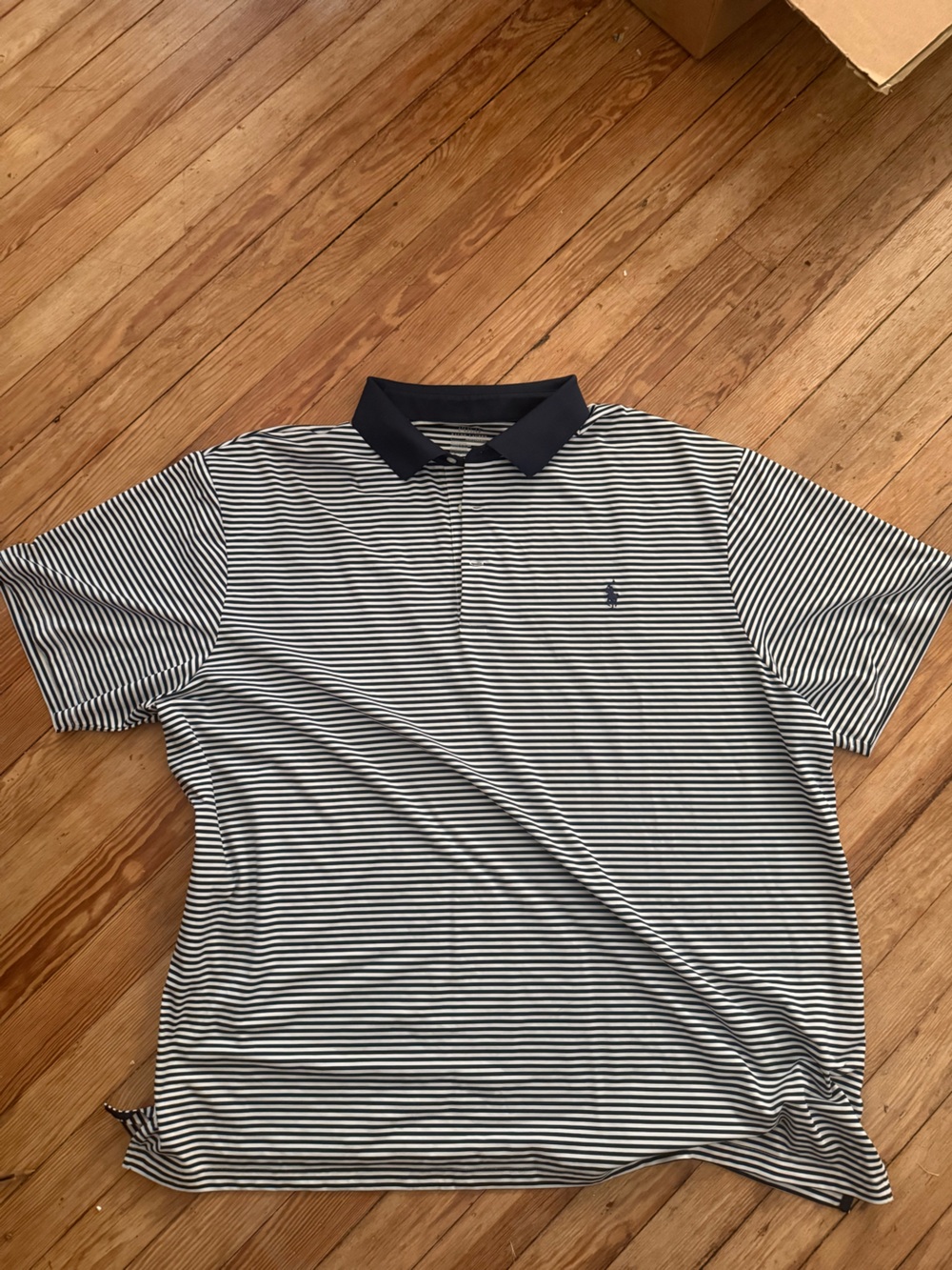Polo by Ralph Lauren Navy & White Striped Men’s Polo Shirt